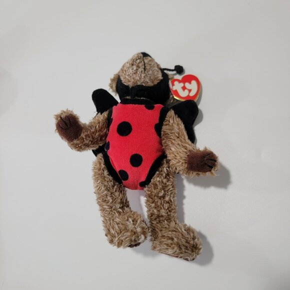 TY Beanie Baby Ladybug Bugsy‎ 1993 Attic Treasures 8" with Original Tag - Picture 1 of 8